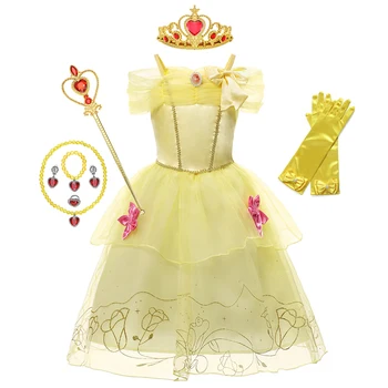 Rapunzel Snow Queen Julegave Baby Piger Kjole Askepot Aurora Belle Sofia Cosplay Kostume Part Kjole Prinsesse Kostume