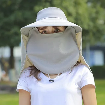 Sommeren Ansigt, Nakke Beskytter Flytbare Solens UV-Beskyttelse, Sol Hat Hætte Til Kvinder, Damer Kvindelige FS0560