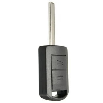 2-Knap Fjernbetjening Bil Key Fob HU100 Uncut Blade 433Mhz ID40 Transponder Chip Til Opel for Vauxhall Corsa C Meriva Tigra Combo