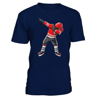 Han Duck Herre Bomuld kortærmet T-Shirts & Høj kvalitet Vintage Ishockey Udskrivning Logo & Kids/Ungdom/Junior Senior