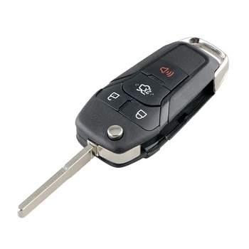 4Buttons Flip Fjernbetjening Nøgle med Keyless Entry Fob ID49 Chip for Ford Fusion 2013 2016 2017 2018 315MHZ N5F-A08TAA