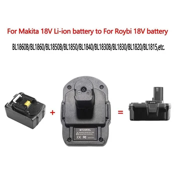 MT20RNL Batteri Konverter Adapter til Makita 18V Li-Ion Batteri, der Anvendes Konvertere til Roybi 18V Tool Batteri