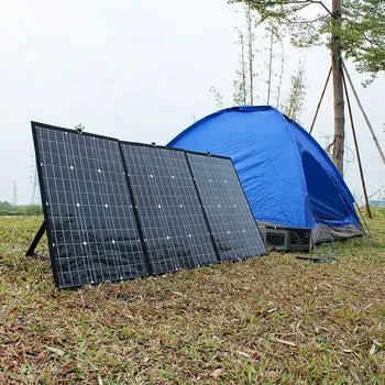Solar panel sammenklappelig fleksibel 120w 180w 240w 300w 18v/20v bærbare hjem kit udendørs controller oplader 5v usb 12v bil RV batteri