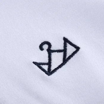 NEGIZBER Nye Mode Brand Polo Shirt Mænd Solid Broderet kortærmet Top 100 Bomuld Mænds Polo Business Casual Tøj