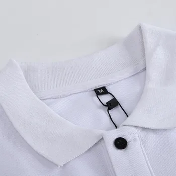 NEGIZBER Nye Mode Brand Polo Shirt Mænd Solid Broderet kortærmet Top 100 Bomuld Mænds Polo Business Casual Tøj