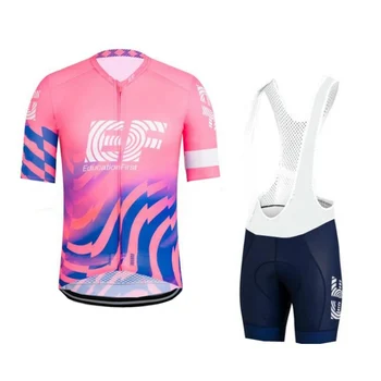 2020 pink pro tour team ef cykling jersey sat Cykel maillot åndbar MTB hurtig tør cykel tøj Ropa ciclismo 9D gel pad