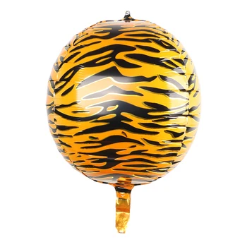 22inch 4D dyreprint Folie Balloner Fødselsdag, Bryllup Skov Part Indretning Helium Balloner Tiger, Leopard, Slange, Giraf, Zebra Brusebad