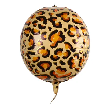 22inch 4D dyreprint Folie Balloner Fødselsdag, Bryllup Skov Part Indretning Helium Balloner Tiger, Leopard, Slange, Giraf, Zebra Brusebad
