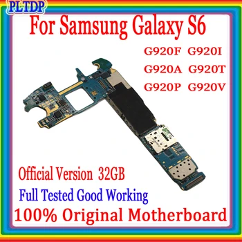 Oprindelige Låst op For Samsung S6 G920F G920V G920I G920A G920P G920T Bundkort Officielle Version Logic board Gratis Shiping