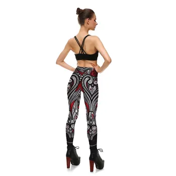 [Du er Min Hemmelig] Maske Paisley Mandala Kraniet Leggings til Kvinder Leggins Digital Print Sexet Fantastisk Ankel Bukser