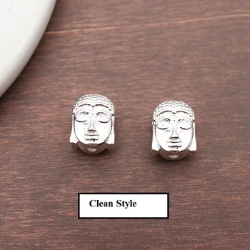 925 Sølv Tibetanske Sakyamuni Perler, Sterling Sølv Buddhistiske Buddha Perler DIY Armbånd, Perler, Smykker Resultater