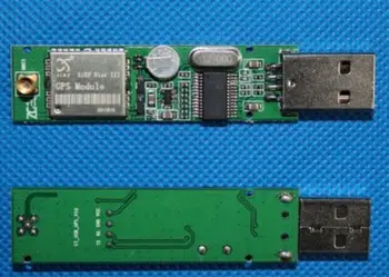 USB-Interface GPS-Modtager Modul SIRF3 Modul + MMCX Ekstern Antenne Bil PC