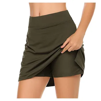 Mode Nederdele Kvinders Aktive Performance Skort Let Nederdel for at Køre Tennis Golf Sport Mini Nederdel faldas mujer moda