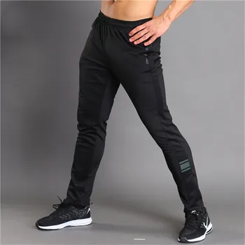 Mode Mænd-Tynde Lange Bukser Vinter Solid Slank Sweatpants Jogging Trænings Bukser Fitnesscentre Sportstøj Plus Size Mandlige Løbere
