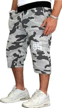 ZOGAA Sommeren Mænd Shorts Camouflage Print Casual Shorts Trænings-og Beach Sports Shorts Løs Snor løbetræning Undershirts