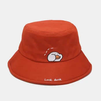 Bomuld mænd vinteren fiskeren hat broderi bucket hat solid farve kvinder hat afslappede udendørs nyeste mode varm hat