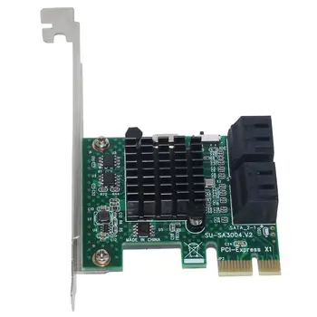 SSU SA3004 Adapter-Kort 4 Port 6G PCI-E til SATA3.0 Ekspansion Miner adapterkort SSD IPFS Minedrift Controller-Kort