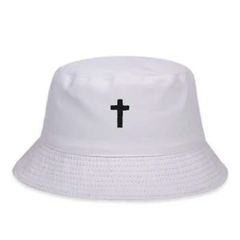 Mode hip hop mænd Fisherman ' s hat KORS Broderet spand hatte vilde udendørs kvinder solhat panama hatte tilpasses gorras