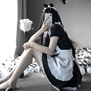 OJBK Nye Sexy Sweet Lolita Kjole Japansk Stuepige Kostume Anime Cosplay Kawaii Og Bar Uniform Halloween Tøj Til Kvinder Nye