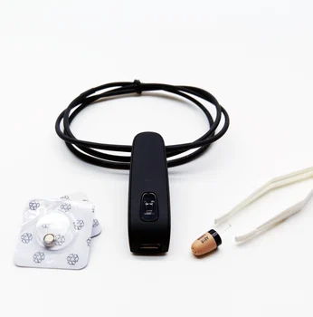 Micro øretelefon kapsel, mikrofon headset, skjult, eksamen, usynlig, spion -, eksamen -, mikro-hovedtelefoner små, skjulte