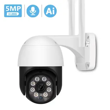 5MP PTZ Wifi IP-Kamera Udendørs Ai Menneskelige Registrere Lyd FHD 1080P IP-Kamera Farve Night Vision 3MP Wifi Sikkerhed CCTV Kamera ONVIF