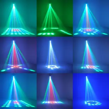 Kleurrijke 20W Rgbw Patroon Led Podiet Effekt Verlichting 128/64LED Dubbele Hoofd Luchtschip Projektor Lampe Licht Dj Disco party