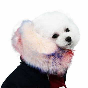 Ny Pet-Vest, Frakke Vinter Hund Tøj med Luksus Faux Pels Krave Dog Frakke Varm Vindtæt Pet Parka Fleece Foret Hvalp Jakke