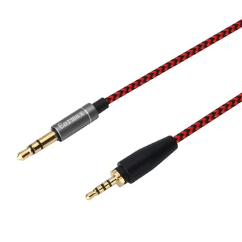 Udskiftning Stereo Audio Kabel Opgradere Fletning Morads-Fri Ledningen til Sennheiser Bybo On-Ear XL Wireless Over-Øret Hovedtelefoner