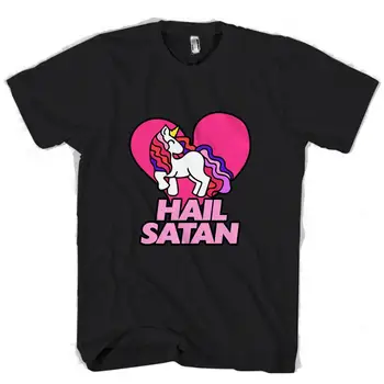 Hail Satan Unicorn Søde Mænd-Kvinder ' S T-Shirt