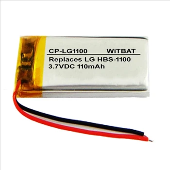 TTVXO 110mAh Batteri til LG HB-900 HB-910 HB-1100 Batteri AEC501224