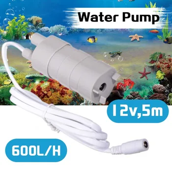 12V Pumpe Vand Børsteløs Magnetiske Dykkede 5M 600L/H Vand Pumpe Til at Have Fisk i Dammen Springvand Akvarium