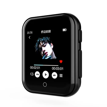 Se Bluetooth MP3-afspiller med indbygget højttaler skridttæller vækkeur musik ebook optagelse af radio-video, kalender, stopur