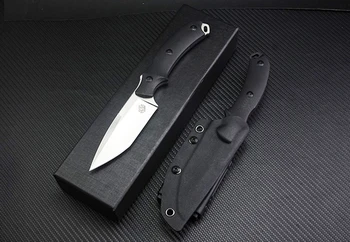 Nyeste ankomme kniv D2 blade G10 håndtere udendørs camping actical Overlevelse Værktøj faste knive EDC af K kappe