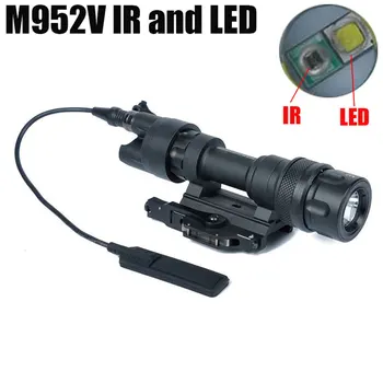M952V IR Spejder Taktiske Våben Lys LED Hvidt Lys Output Vandtæt Fjernbetjening Skifte Pres Lommelygte QD Mount Picatinny Skinne