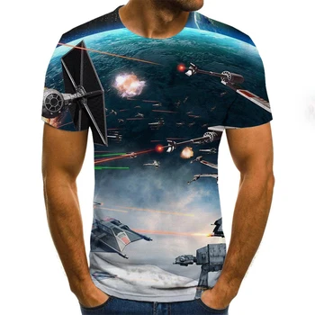 Trendy Mænd T-shirt Animationsfilm 3D-Print kortærmet T-shirt Mode Afslappet Top T-shirt Tøj