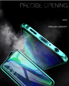 Magnetisk cover OPPO Reno 10X 2 Z ACE dobbelt-sidet Glas Zloiforex X2 Pro X XT Q 3 5 Pro A9 K5 K3 F11 R17 Pro R15X A7X A5, A9, A11 Sag