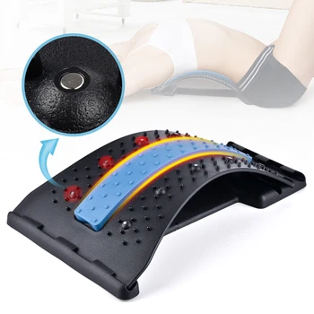 Tilbage Strækning Udstyr Tilbage Massage Båre Magic Trænings-Og Lændestøtte Afslapning Rygsøjlen Magnet Terapi Til Lindring Af Smerter Corrector