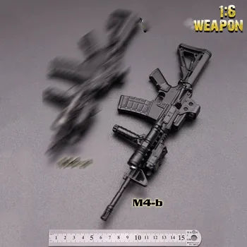 M4b 1/6 Skala Våben Sæt Metal Pistol Model Legetøj Til 12