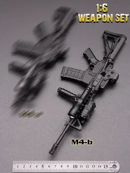 M4b 1/6 Skala Våben Sæt Metal Pistol Model Legetøj Til 12