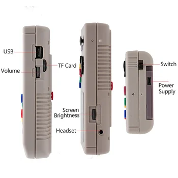 3,5 Tommer Bærbare Håndholdte spillekonsol Raspberry Pi 3A+ Retro LCL PI Dreng til Game Boy Indbygget 10000 Spil For GB/GBA/PS/NE