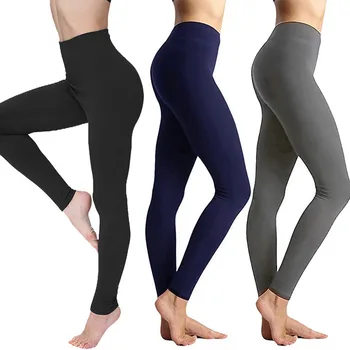 Kvinders Empire Talje, Mave-Komprimering-Kontrol det Øverste Leggings med Høj Talje Yoga Bukser Træning Slankende Solid Leggings Plus Size 2020