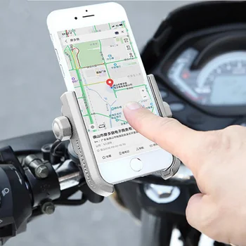 Motorcykel Cykel Telefon Holder med USB-Oplader Styr Beslag til Bil, Motorcykel GPS Står for 4-6 tommer Mobiltelefon