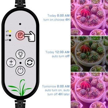 USB Smart Timing Plant Grow Light LED Full Spectrum blomsterfrø Lampe 15W 30W 45W Sætteplante Fito Lampada LED Indendørs Planter Lampada