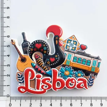 Portugal køleskab magnet Lissabon hane køleskab magnetiske mærkat rejse souvenir-mærkat