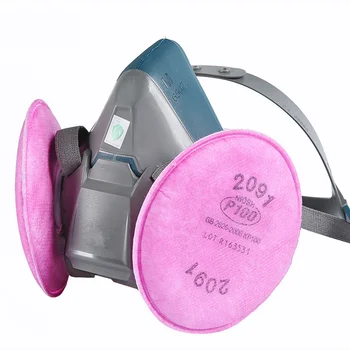 6502 Med 2091 Robust Komfort Halvdelen Facepiece Genanvendelige Maske Respirator Gasser, Dampe Støv Medium Sæt