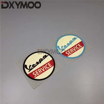 2stk/masse Bil Motor Klistermærker til VESPA SERVICE Reflekterende Klistermærker, Mærkater Vinyl Tape 8x8cm