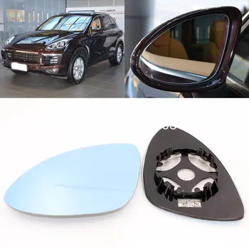 For Porsche Cayenne store vision blå spejl bil bakspejl varme ændret vidvinkel vende linse