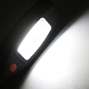 Stærk Magnet, USB-Opladning Fakkel Lampe 2 Tilstande Genopladelig Lommelygte Med Bil Oplader Super Lyse COB LED-arbejdslys