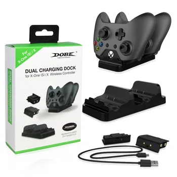 ZOMTOP Nye Dual Oplader Base Controllere Bærbare Oplader med batterier til Xbox Spil Tilbehør
