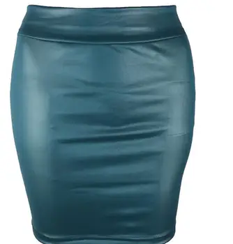2019 koreanske vision kvindelige imiteret læder nederdel bunden Mat imiteret læder nederdel